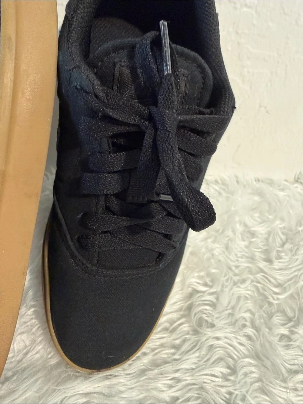 NIKE SKATEBOARDING CHECK CANVAS  905373-006 BLACK/BLACK-GUM LIGHT BROWN 4Y